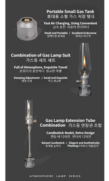 Mounthiker Outdoor Camping Gas Tank Lamp Lightweight Portable Emotional Camping Tourist Lamp Energy-saving Long-lasting Lighting