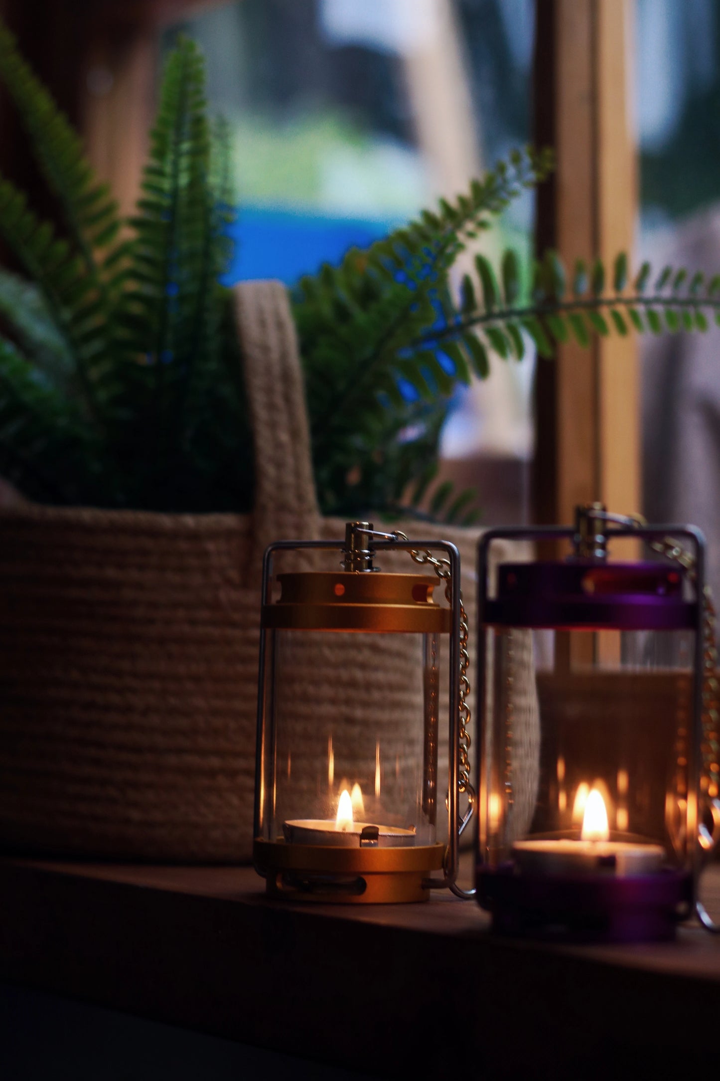 MOUNTAINHIKER GOPEAK Outdoor Candle Light Set Picnic Camping Retro Decorate Ambience Light Creative Desktop Bedside Candle Light