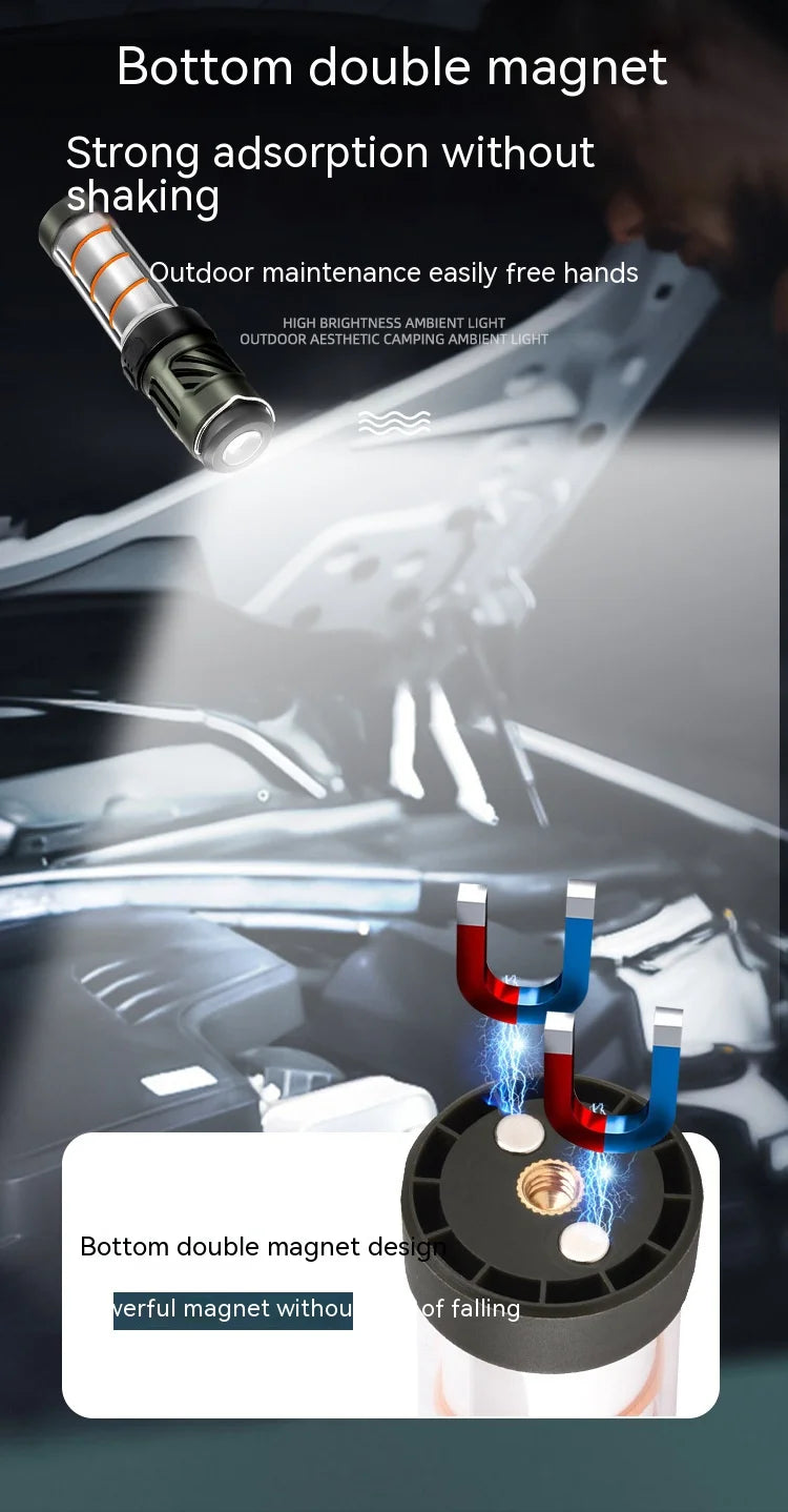 Multi-function Camping Mosquito Lamp Rechargeable Portable LED Flashlight Outdoor Lighting Mosquito Repellent Light with Tripod