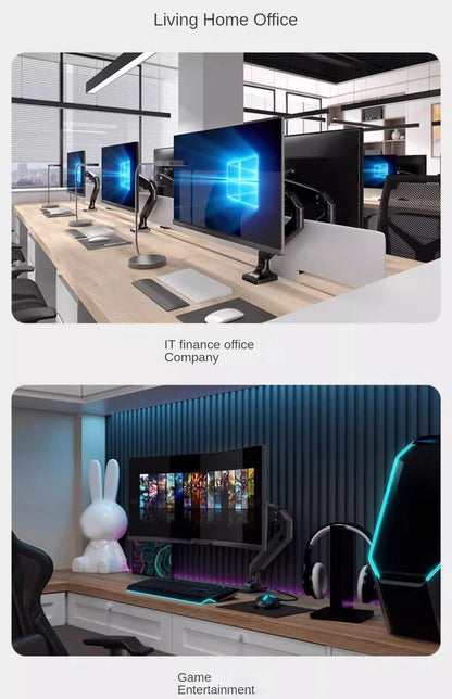 BEISHI Single Monitor Bracket for 13-32in adjustable Monitor holder Universal Computer screen load 2-9kg Gas SpringTV stand