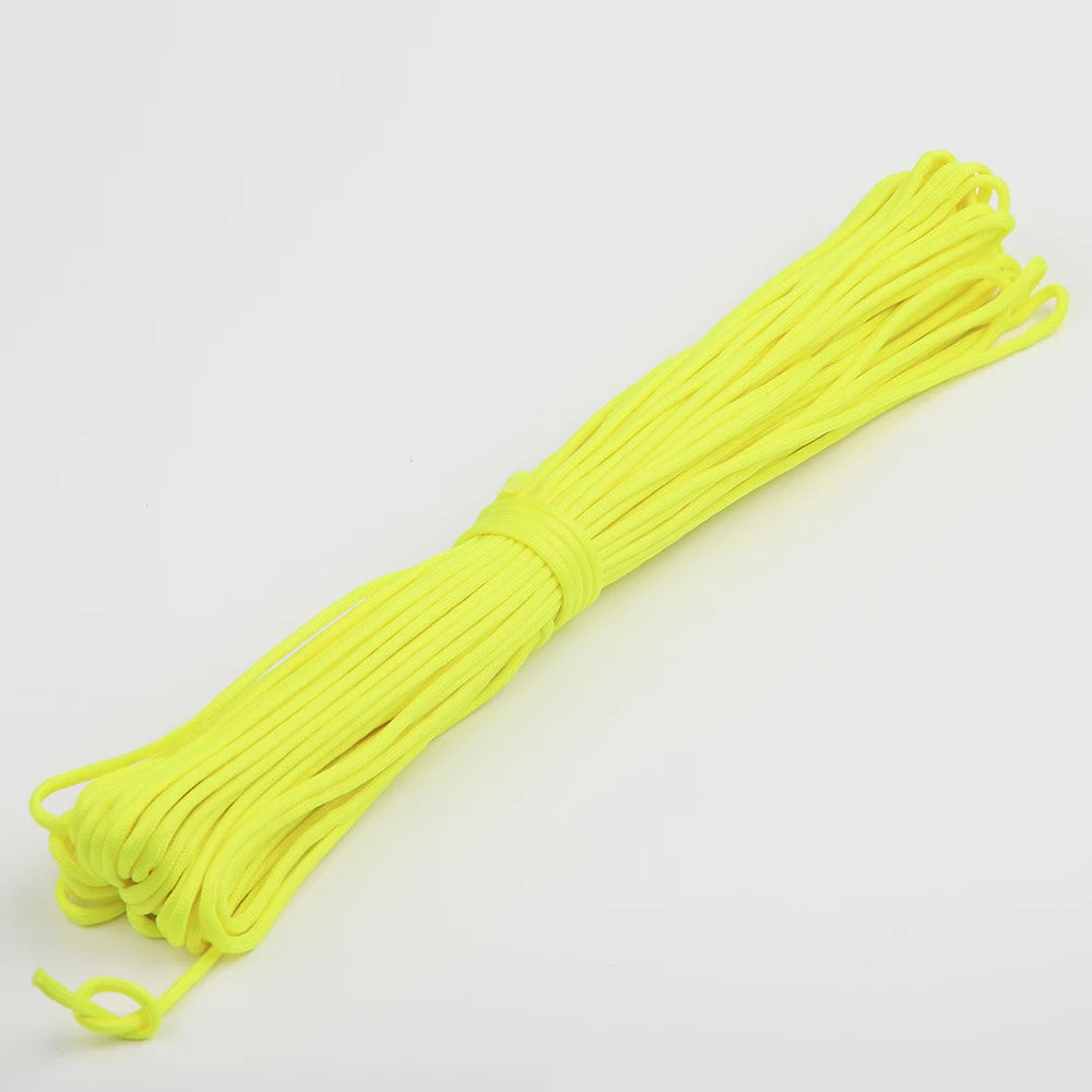 9-Core Luminous Paracord Rope 550lb 4mm Nylon Tactical Survival Parachute Rope Glow Dark Outdoor Lanyard Camping Tent Cord