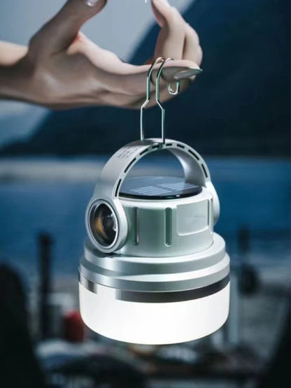 Outdoor Camping Light Ultra Long Endurance Strong Light Stall Portable Solar Lamp Charging Light Camp Light
