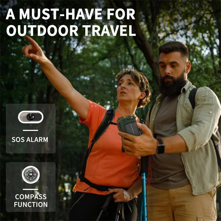 R11 Solar Hand Generator Radio Card Speaker Outdoor Emergency Disaster Prevention Survival Equipment with SOS Alarm Flashlight