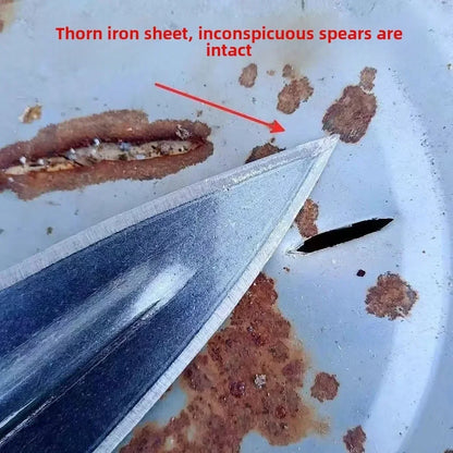New Stainless Steel Spearhead Boar Spear Gardening Tip Shovel Outdoor Multi-Tool Spear survival gear camping tools edc camping