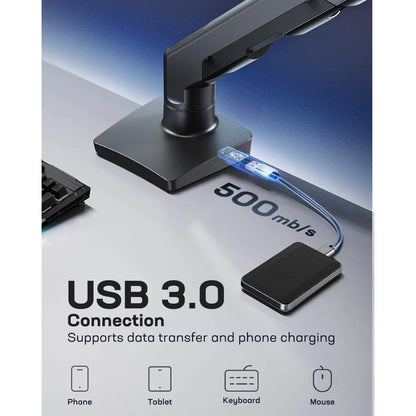 Heavy Duty Monitor Arm for 49 inches Screens up to 35 lbs, Aluminum Ultrawide Screen Arm for Samsung Odyssey G9 and More