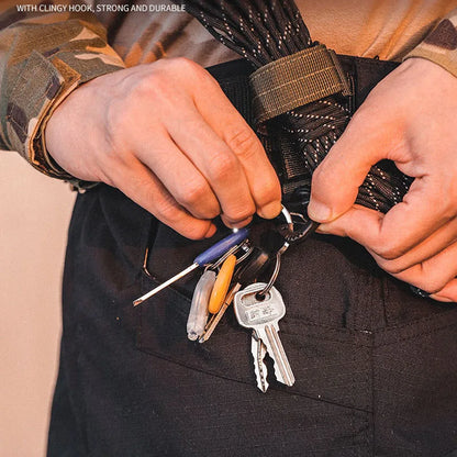 Multi-purpose Nylon Gloves Hook Work Gloves Safety Clip Outdoor Tactical Climbing Rope Camping Hanging Buck Outdoor Camping