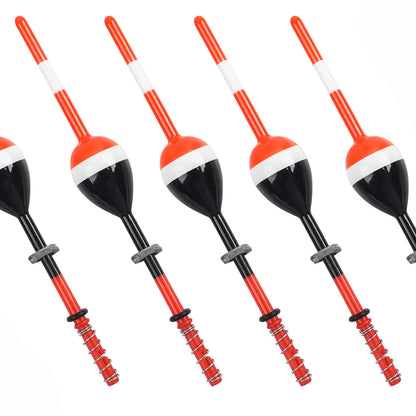 10Pcs Fishing Floats and Bobbers Balsa Wooden Spring Slip Floating Bobber for Crappie Panfish Walleyes Fixed Bobbers
