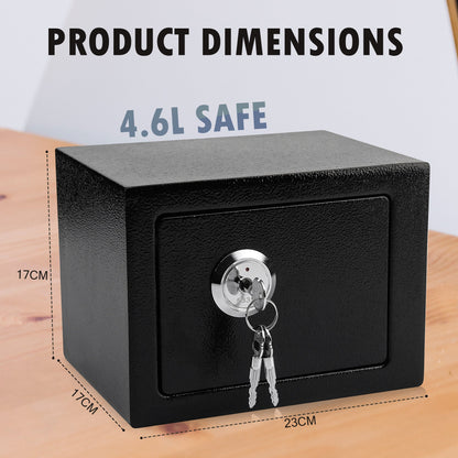 4.6L Lockable Money Safe Box