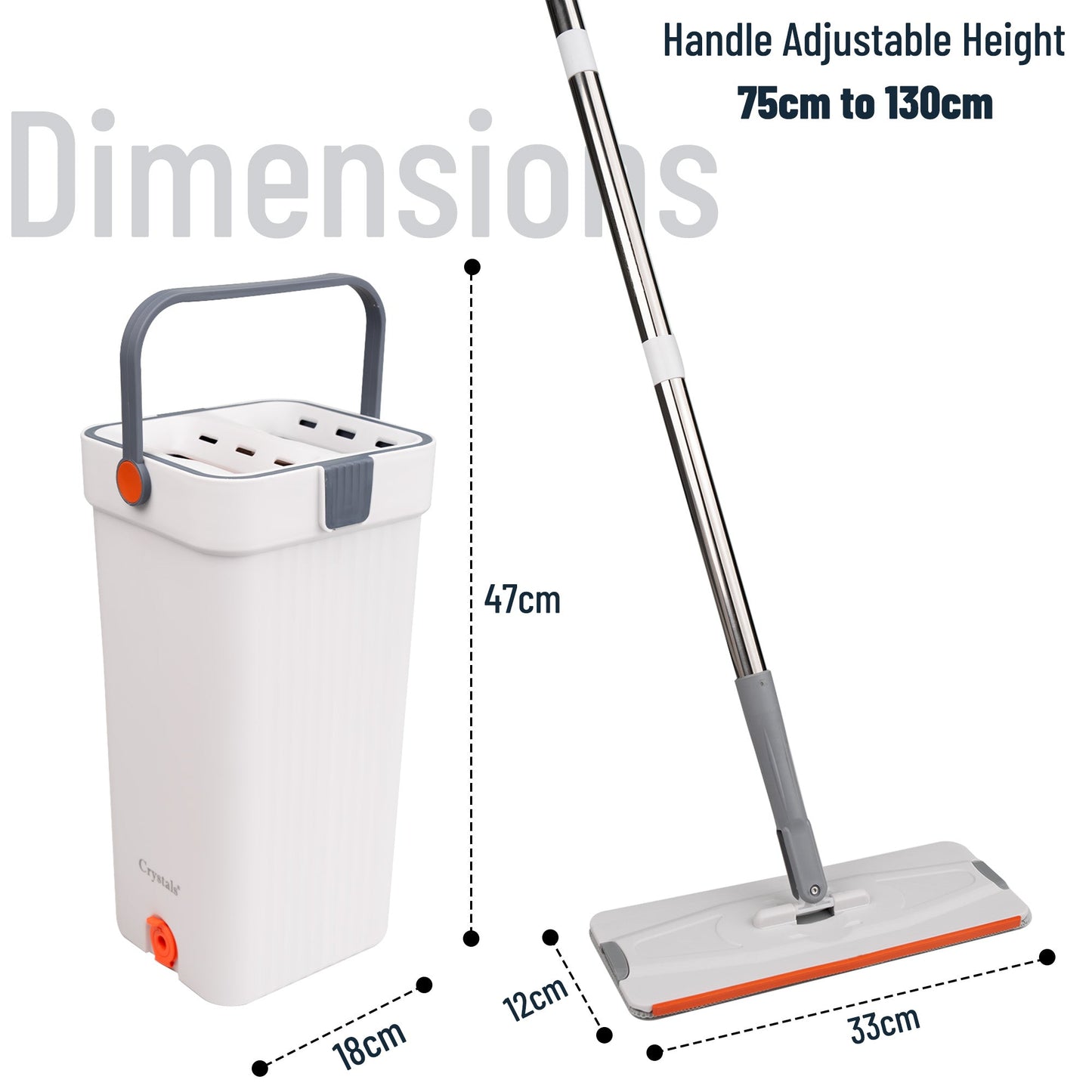 360° Flat Mop Bucket Set