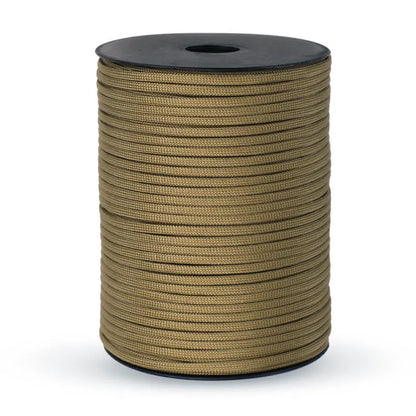 100/50M 550 Military Standard 9-Core Paracord Rope 4mm Outdoor Parachute Cord Survival Umbrella Tent Lanyard Strap Clothesline
