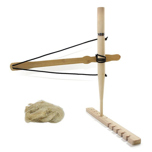 Wood Drilling Fire Making Tool Outdoor Survival Practice Tool Camping Lighter Fire Starter for Fishing Picnic Hunting