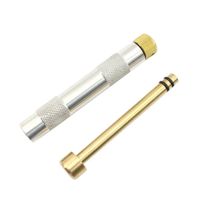 Flame Machine, Fire Piston Kit with Emergency Tools, Brass Piston, Fire Drive Tube, Air Compression Torch for Outdoor 24BD