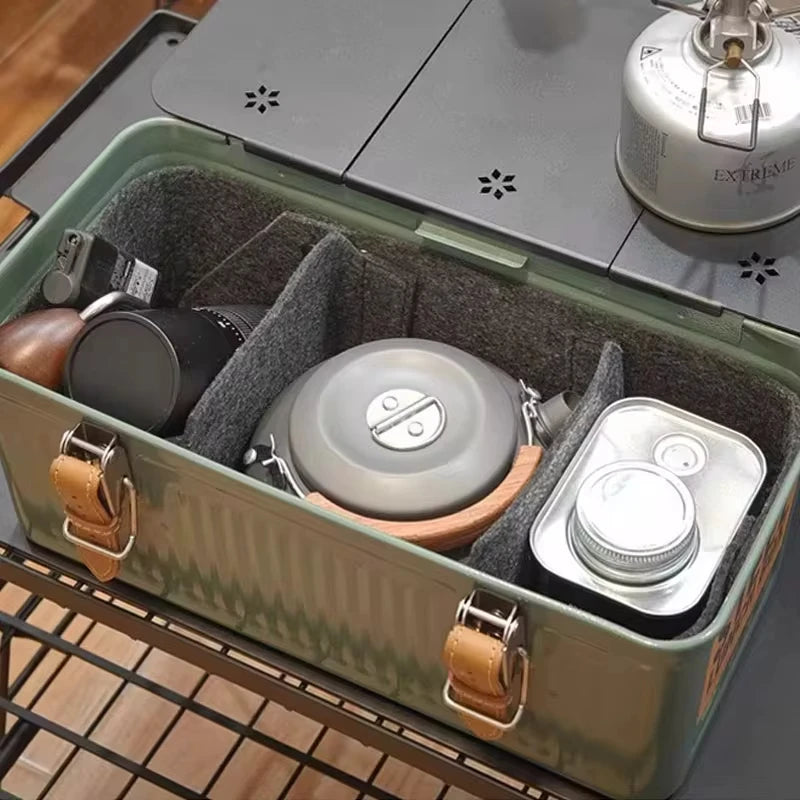 Folding Table Top Aluminum Alloy Table Board Plate Mini Shelf Table Board Felt Lining For Stanley Lunch Box 9.4L Camping Gear