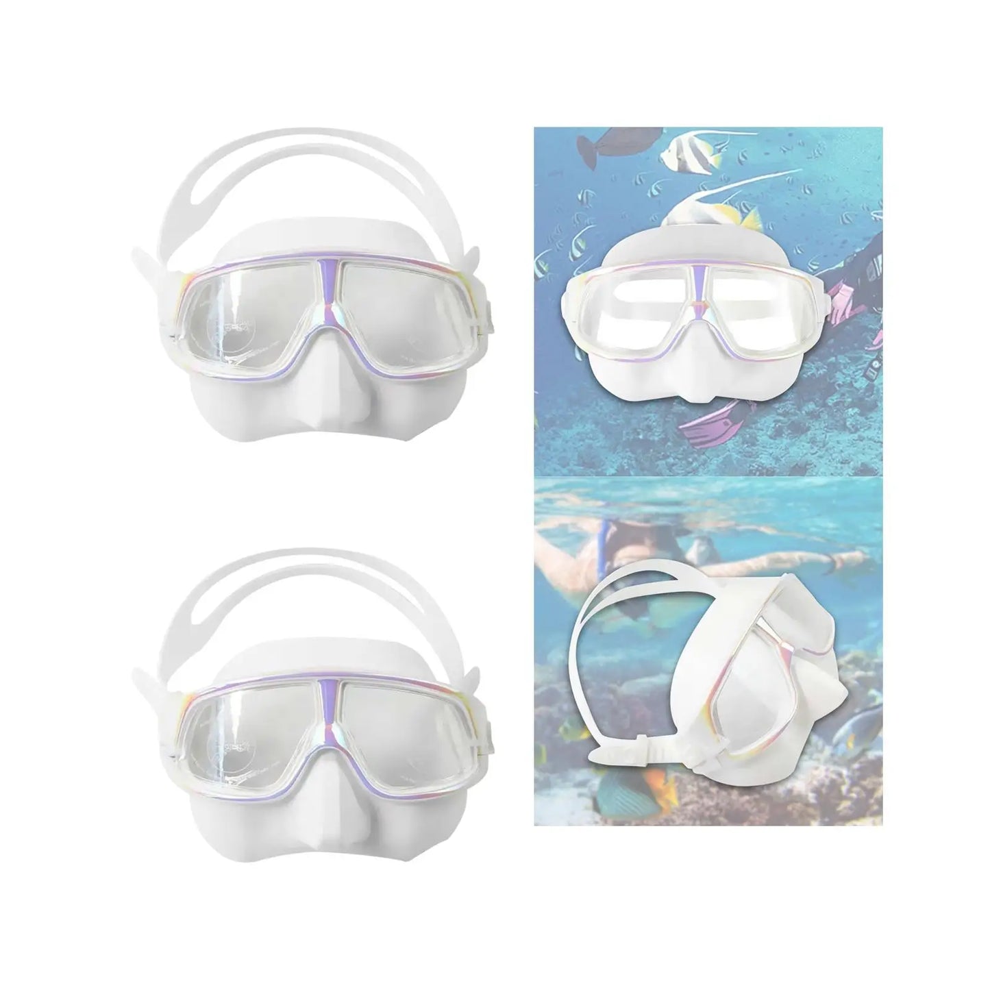 Scuba Diving Mask Diving Goggles Comfortable Gear Equipment Snorkeling Goggles Swimming Goggles for Pool Lap Swimming Surfing