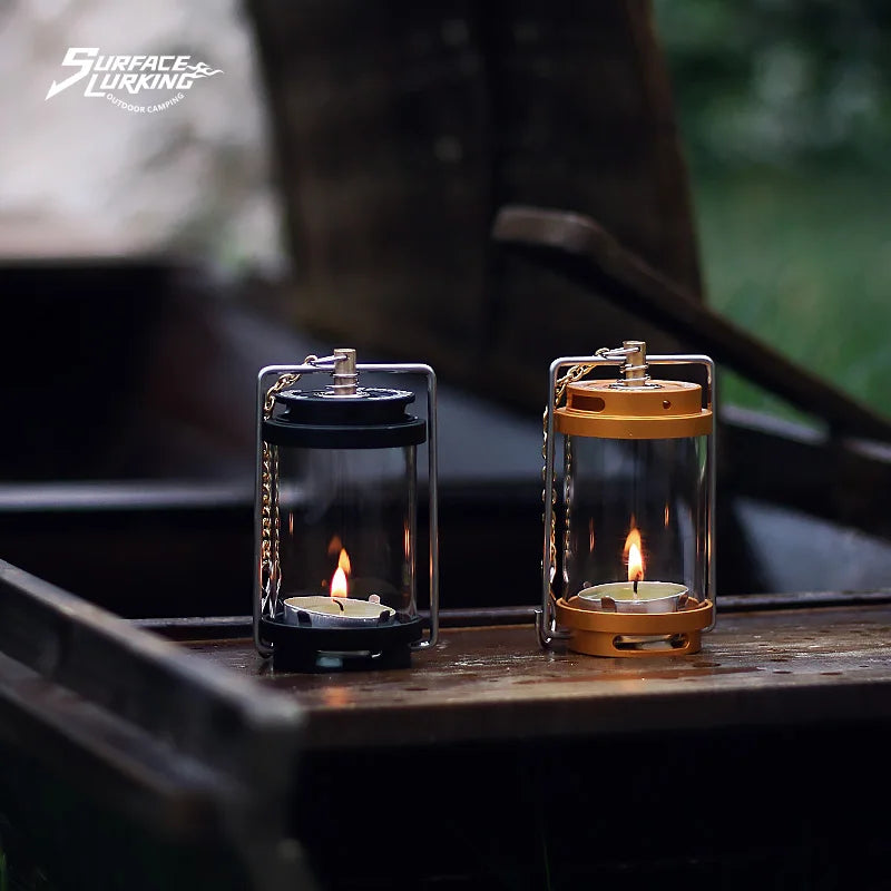 MOUNTAINHIKER GOPEAK Outdoor Candle Light Set Picnic Camping Retro Decorate Ambience Light Creative Desktop Bedside Candle Light