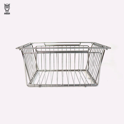 ARBOR FOLDING STAINLESS BASKET WILD CAMPING OUTDOOR