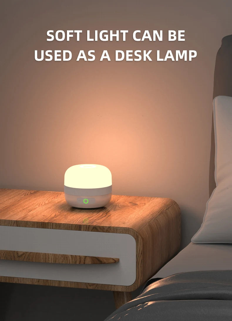 LV10 Outdoor LED Camping Flashlight 230 Hours Rechargeable Camping Lantern with Magnet Lighting Fixture Portable Emergency Light