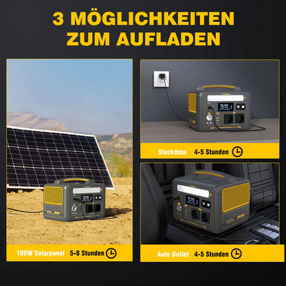 VTOMAN JUMP 600X Power Stations 299Wh LiFeP04 Battery Emergency Backup High-power Power Supply Camping Equipment Generator