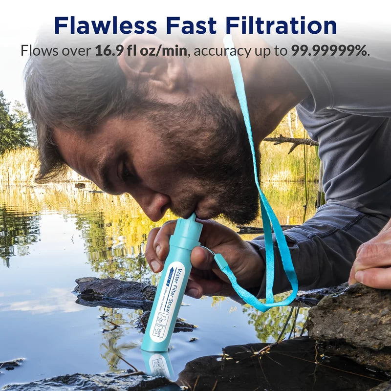 Personal Filtration Water Straw Mini Water Purifier Survival Equipment, Suitable For Camping And Travel