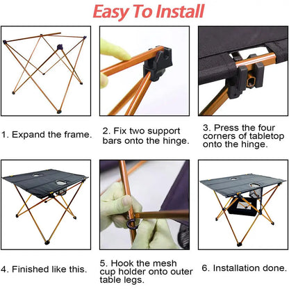 Light Folding Table for Camping and Outdoor Activities-3