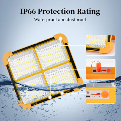 Portable Solar Outdoor Light Rechargeable Emergency LED Lamp with USB Port Sunlight Lantern Parkside Travel Hike Camping Lights