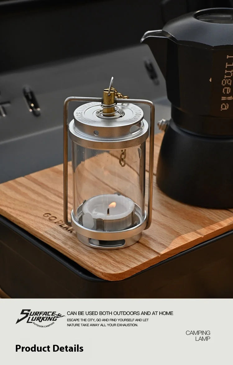 MOUNTAINHIKER GOPEAK Outdoor Candle Light Set Picnic Camping Retro Decorate Ambience Light Creative Desktop Bedside Candle Light