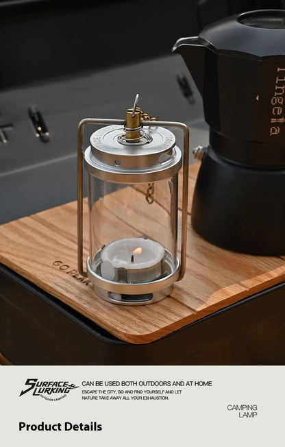 MOUNTAINHIKER GOPEAK Outdoor Candle Light Set Picnic Camping Retro Decorate Ambience Light Creative Desktop Bedside Candle Light