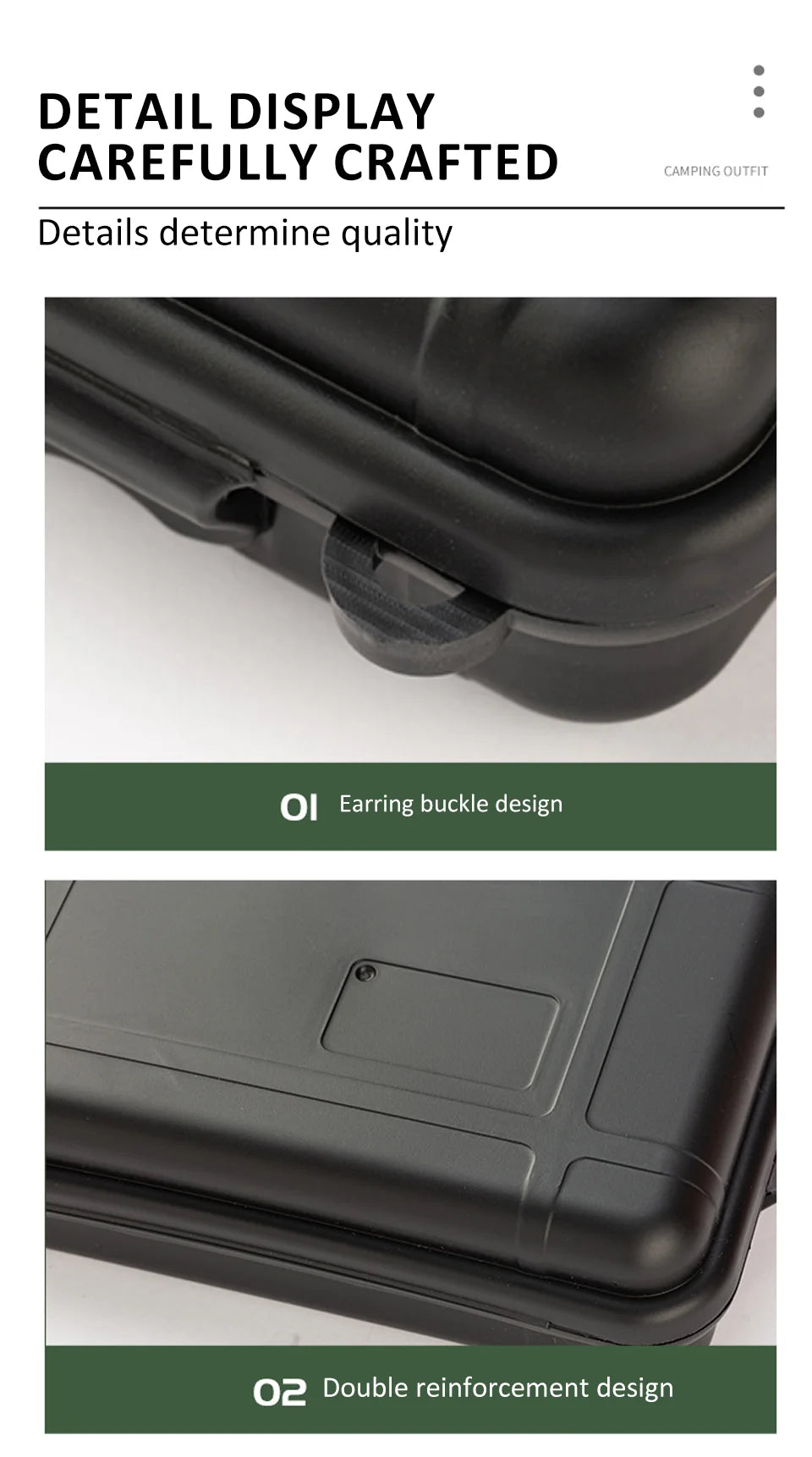 S/L/XL Size Outdoor Plastic Waterproof Sealed Survival Box Container Camping Outdoor Travel Storage Box Fishing Tackle Bag