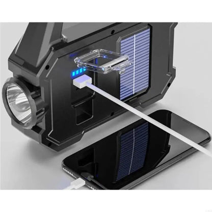 Emergencies Work Light Camping Light USB and Solar Charging Beam Flashlight D5QD