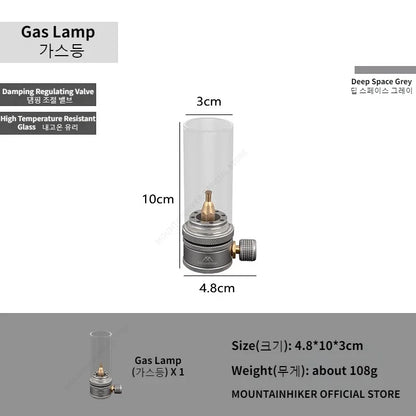 Mounthiker Outdoor Camping Gas Tank Lamp Lightweight Portable Emotional Camping Tourist Lamp Energy-saving Long-lasting Lighting
