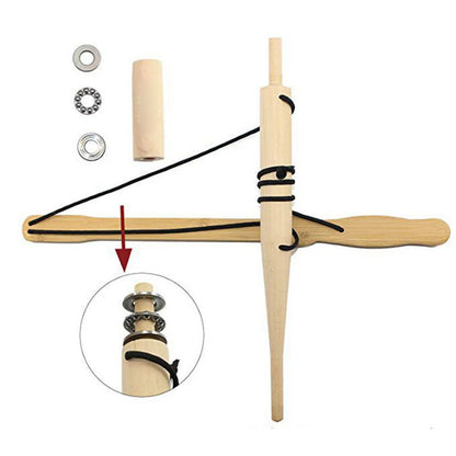 Wood Drilling Fire Making Tool Outdoor Survival Practice Tool Camping Lighter Fire Starter for Fishing Picnic Hunting