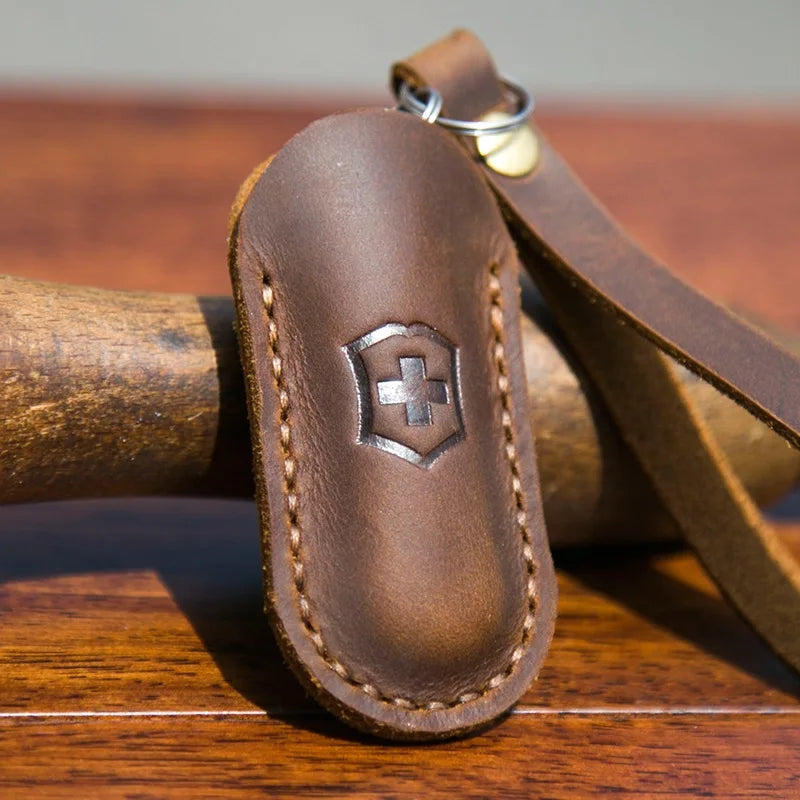 Swiss Knife, Leather Case, Knife Case, Protective Case, Scabbard, Portable Retro Folding Knife
