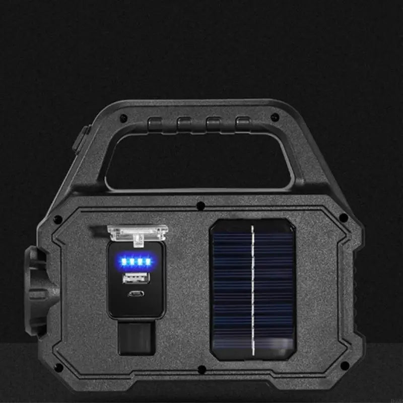 Emergencies Work Light Camping Light USB and Solar Charging Beam Flashlight D5QD
