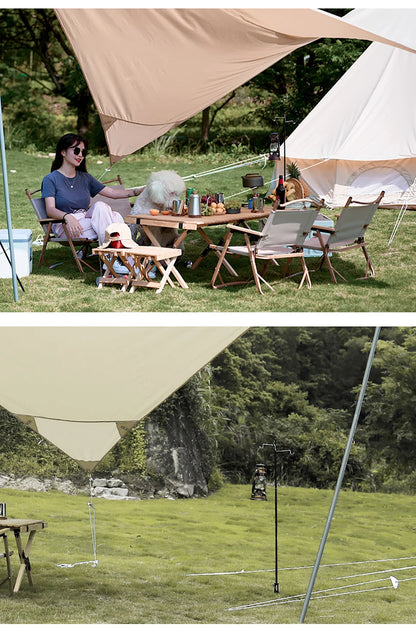 WESTTUNE 4-Section Camping Lantern Stand Aluminum Alloy Detachable Lamp Pole Portable Outdoor Light Holder Folding Lamp Hanger