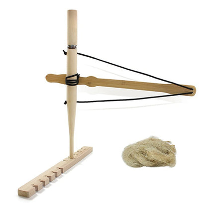 Wood Drilling Fire Making Tool Outdoor Survival Practice Tool Camping Lighter Fire Starter for Fishing Picnic Hunting