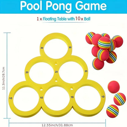 Fun Splash Water Sports Floating Pool Game Toy - Durable EVA Material, Random Color Ball, Perfect for Summer Fun
