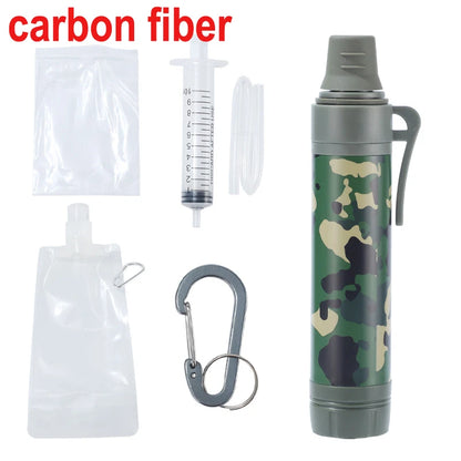 Outdoor camping emergency water filter, outdoor life emergency filtration, direct drinking, individual water purifier, steriliza