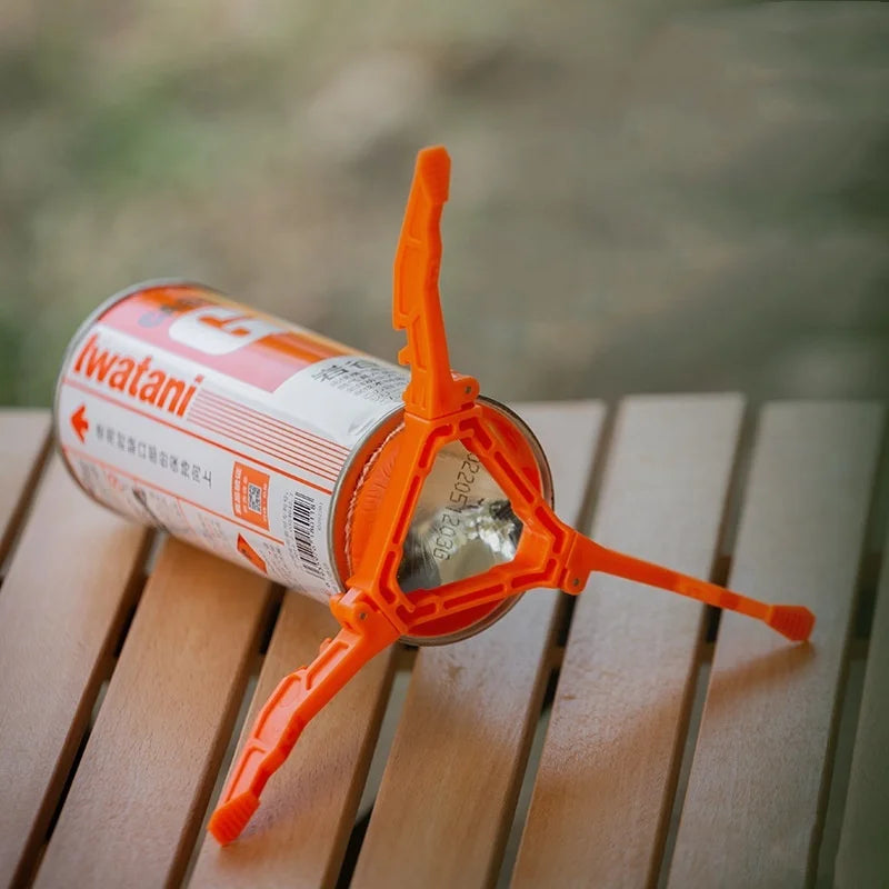 Portable Gas Canister Stand Universal Tripod Folding Frame Outdoor Camping Gas Tank Stove Base Holder Camping Supplies