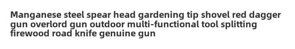 New Stainless Steel Spearhead Boar Spear Gardening Tip Shovel Outdoor Multi-Tool Spear survival gear camping tools edc camping