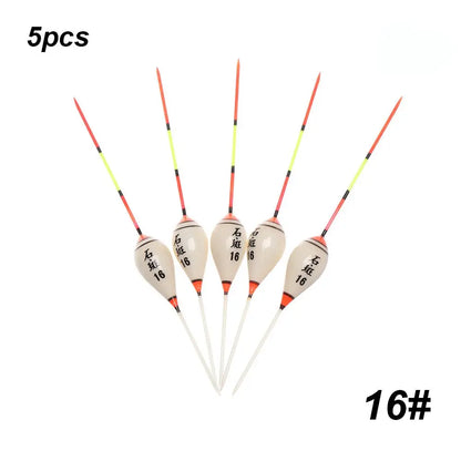 5pcs Fishing Floats Balsa Wood Flotteur Portable Durable Peche Shallow Floating Exquisite Models Accessories