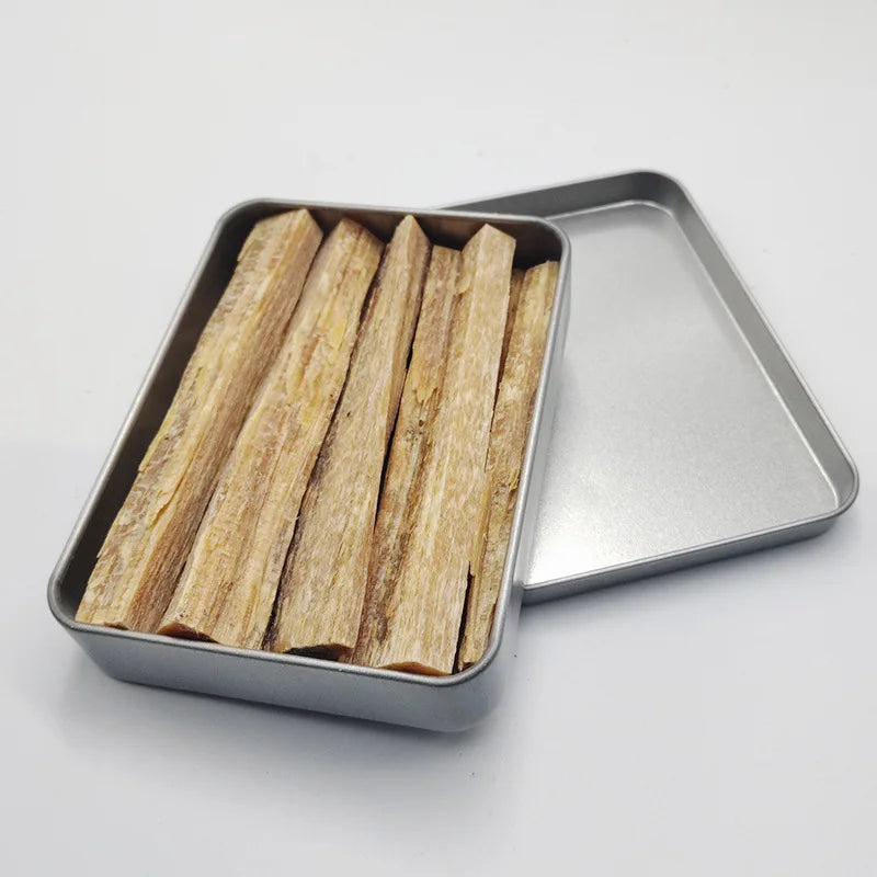 1PCS  Pine Wood Survival Fire Starter Kit with Iron Box - Camping Emergency Ignition Aid  Outdoor for Wilderness Backpacking