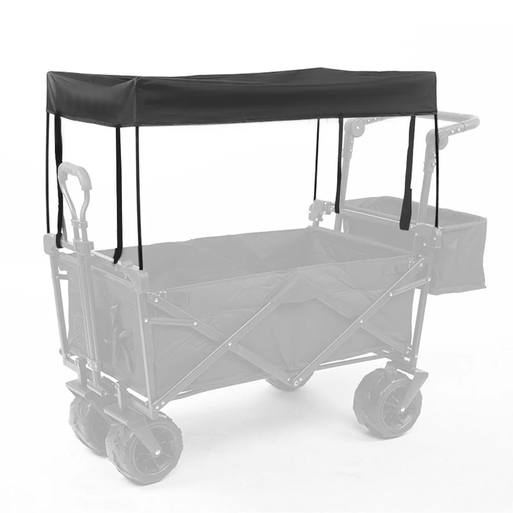 Hot Sales Awning Canopy Waterproof For Wagon Attachment Sun  Oxford Cloth Shade Cover For Trolley Outdoor Camping Cart