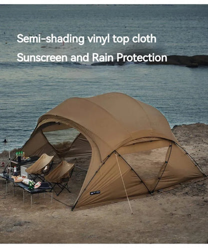 3FUL GEAR 2.0 Beetle 16 Dome Tent 70D Nylon Spherical Tent Breathable Large Space Tunnel Tent With Chimney Mouth Camping Hiking