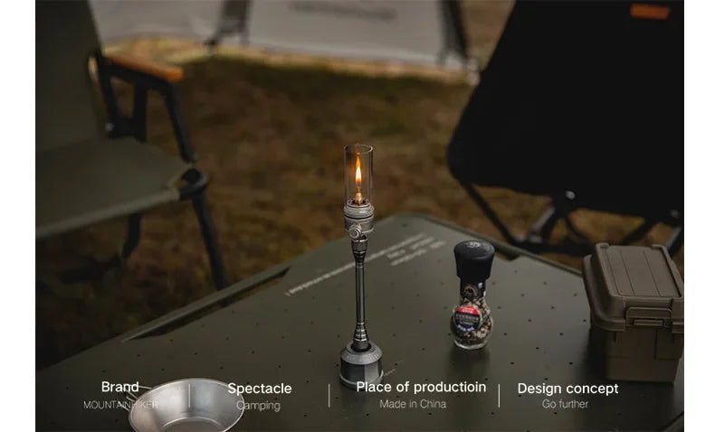 Mounthiker Outdoor Camping Gas Tank Lamp Lightweight Portable Emotional Camping Tourist Lamp Energy-saving Long-lasting Lighting