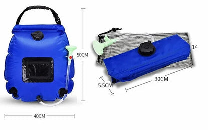 Outdoor New 20L Solar Energy Heat Camp Shower Bag Camping Shower Portable Shower Bag