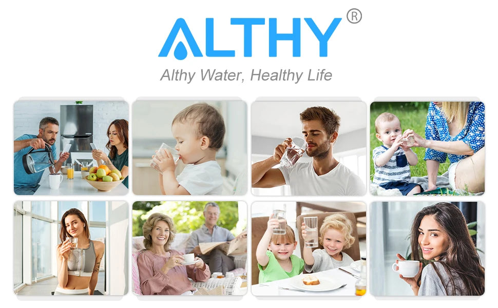 ALTHY Under Sink Drinking Water Filter Purifier -NSF/ANSI Certified Direct Connect Under Counter Drink Water Filtration System