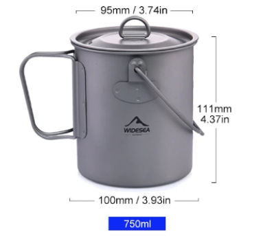NNEOBA Titanium Camping Mug
