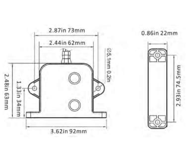 SEAFLO Field Electric Field Bilge Switch 20A (12V)/10A | 4Boats