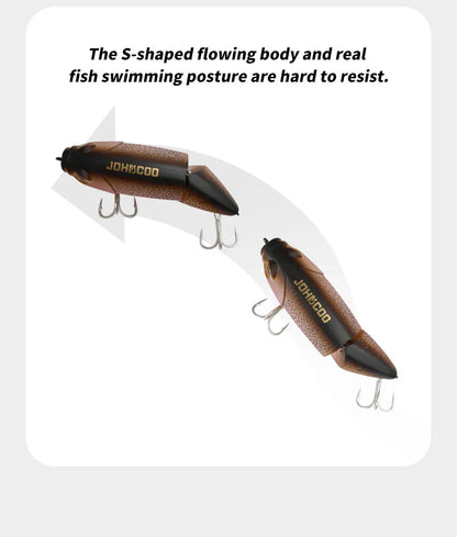 Floating Sinking Baits 2 Sections 8cm Multi Jointed Swimbait VIB Fishing Lures Swimbait for Fishing Pike Bass Fishing Tackle