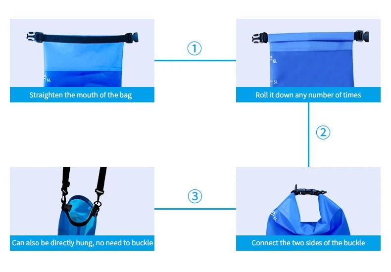 Filterwell 6L Fed Water Filter Straw Water Bag Foldable Outdoor Survival Gear Camping Hiking Travel Supplies